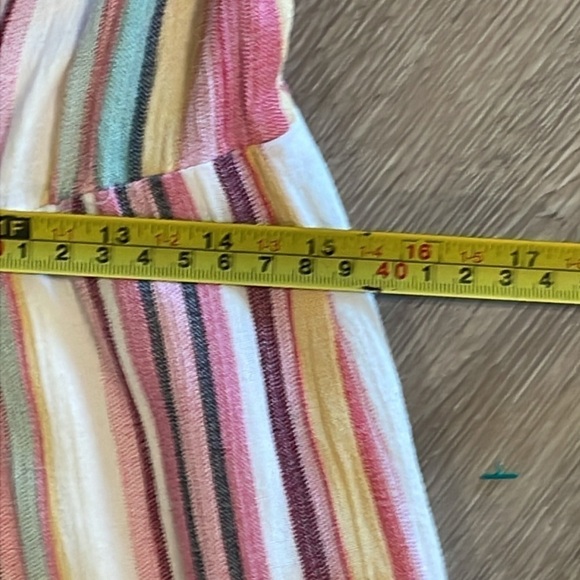 Entro Women Jumpsuit XL Pink Colorful Striped Longline Contemporary Causal - Picture 15 of 17